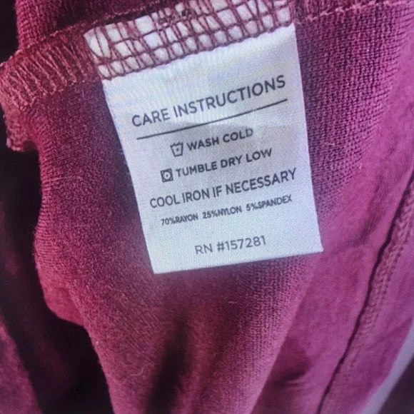 Men's Quarter-Zip Knit Sweater - Burgundy - Picture 3 of 6